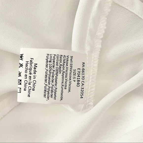 SOLD Anthropologie Elliat Tiered Ruffle Pleated Dress in White Size Petite Small - Picture 5 of 7